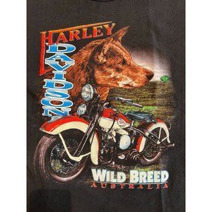 Harley Davidson 90s VINTAGE T-Shirt Wild Breed Australia McGregor Motors Cairns